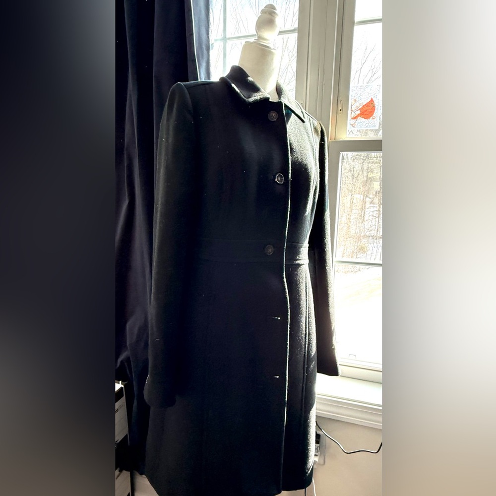 J. Crew Classic LADY DAY Black WOOL Coat